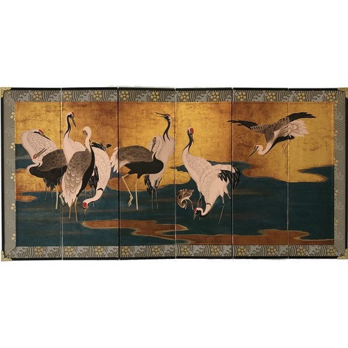 Japanese art byobu - art, folding