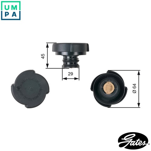 Cap coolant tank rc204 for - tank,
