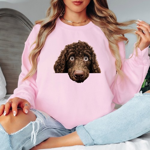 Brown poodle dog womens - poodle,