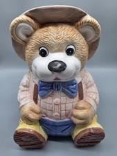 VIntage ceramic Trapper Teddy