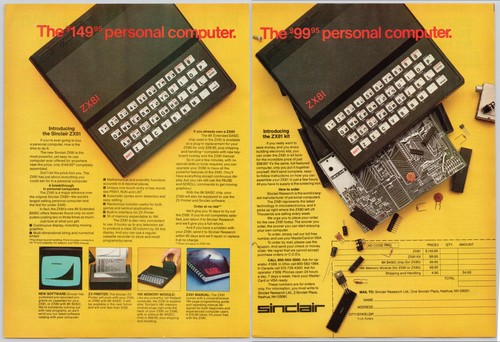 Sinclair zx81 computer basic - sinclair,