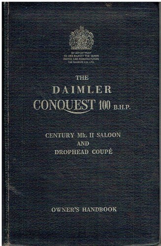 Daimler conquest mk2 100hp - daimler,