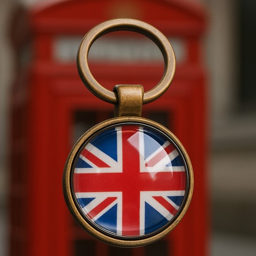 Vintage bronze union jack - vintage,