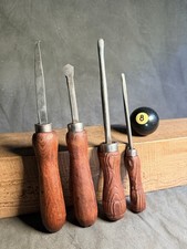 Four Vintage Wood Turning