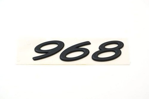 Porsche 968 black - black, badge