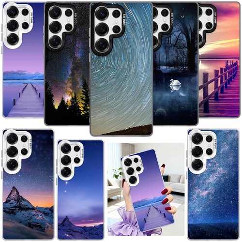 Scenery patterned phone case - patterned,