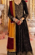 Black Sequin wedding mehndi