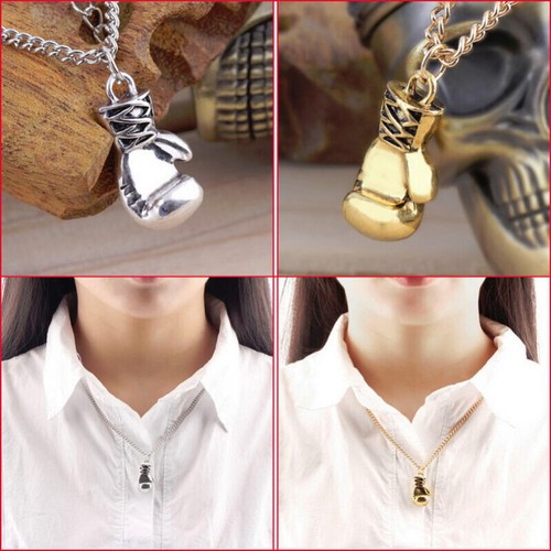 Silver gold boxing glove - gold,