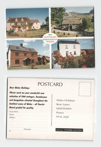 Postcard 500 cottages - postcard,