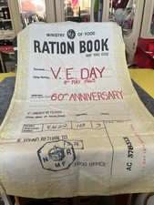 Vintage Tea Towel VE Day 60th