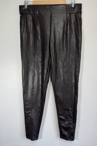Faux leather trousers - faux,