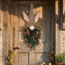 Plastic Easter Bunny Wreath