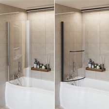 Curved shape shower - p,