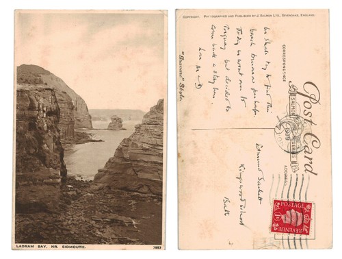 Postcard ladram bay - bay, nr