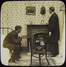 Glass Magic Lantern Slide TWO