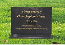 granite memorial plaque with stone display stand personalised grave marker