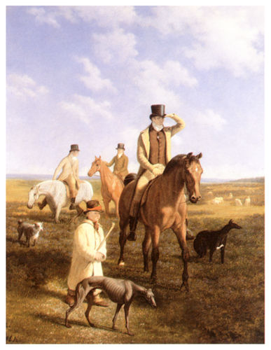 Greyhound coursing horse dog - horse,