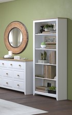 Capri Tall White Bookcase