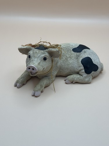 Resin happy pig - resin,