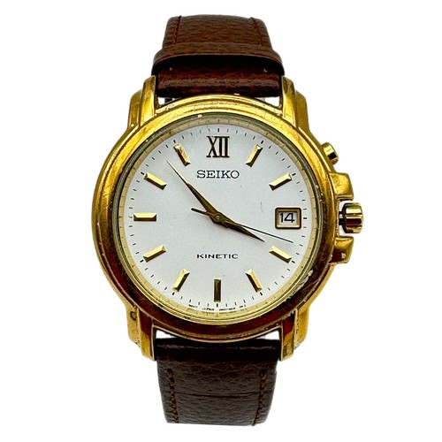 Seiko kinetic 5m62 0b20 gold - seiko, 5m62-0b20