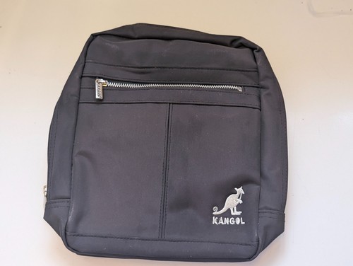 Kangol black nylon crossbody - black,
