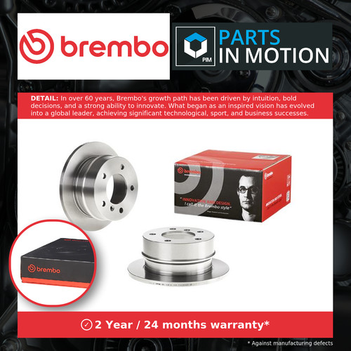 Brake discs pair solid - discs, fits