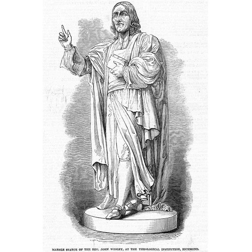 Statue john wesley - john,