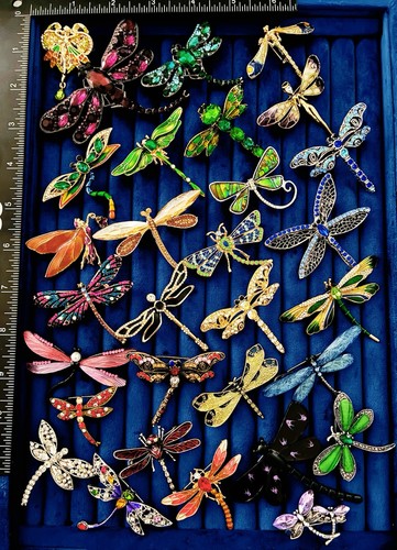 Lot dragonfly brooch - lot, 30