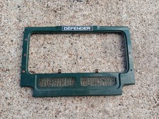 Defender 2005 radiator grille front panel Belize green - minor repair needed
