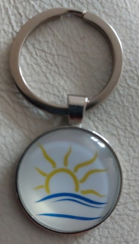 Naturist symbol keyring - naturist,