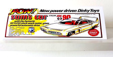 DINKY TOYS No.108 JOE 90  SAM`S CAR NEW DOUBLE SIDED SHELF TALKER DISPLAY.