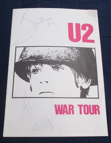 Bono edge adam signed - u2,,