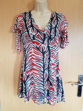 Y2K Topshop Laura Tiger Animal Print MINI DRESS S UK 10 Quirky Patch Embroidery