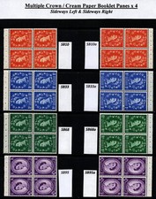 Wilding Booklet Panes Crowns /