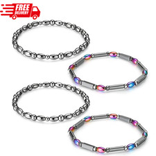 4 Pcs Magnetic Hematite Ankle