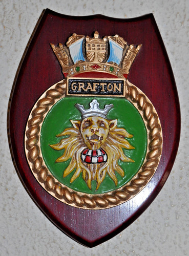 Hms grafton wall shield plaque - wall,