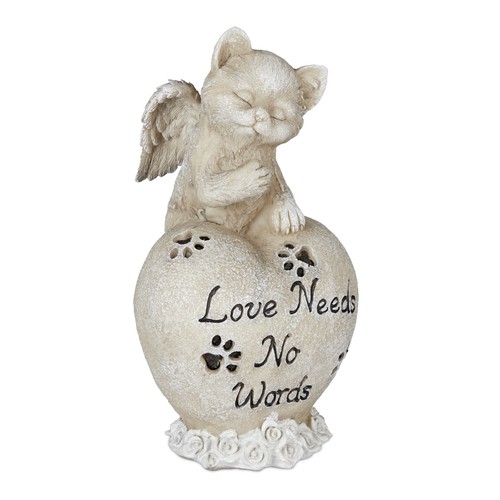 Angel pet statue cat - angel, grave