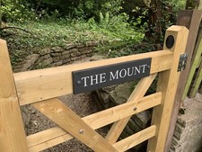 Deep Engraved Slate House Sign