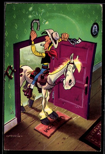 Lucky luke his horse jolly - lucky,