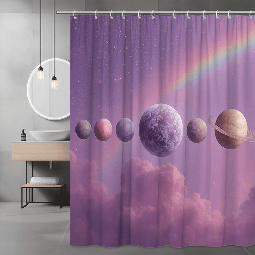 Galaxy shower curtain with - galaxy,