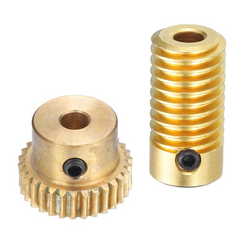 Worm gear set 4mm - set, shaft