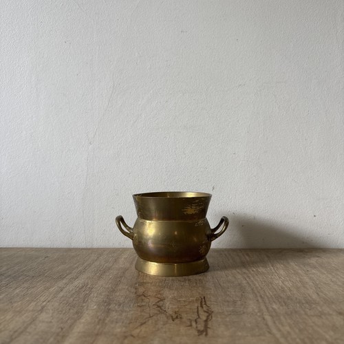 Vintage rustic brass - vintage, planter