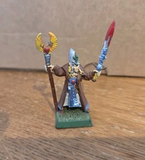 High Elf Elves Mage Wizard with Sword & Staff Warhammer Fantasy Old World Metal