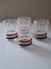 4 1950s Cocktail Glasses