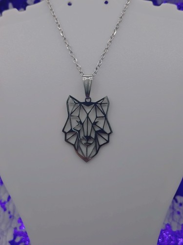 Wolf necklace alsatian husky - wolf,