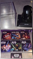 Star Wars DVD Movie Bundle Of  7 Classics & Darth Vader Mini Helmet In Display.