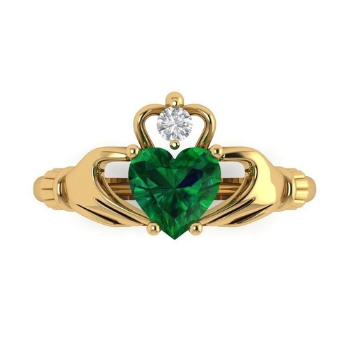 2ct heart emerald diamond - heart,