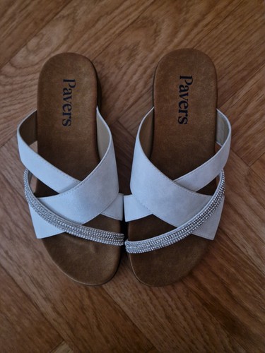 Pavers womens white sparkly - pavers,