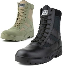 Leather suede army patrol - leather/suede,
