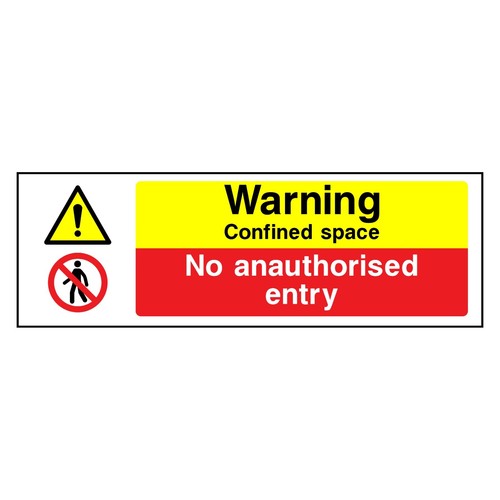 Warning confined space - warning,
